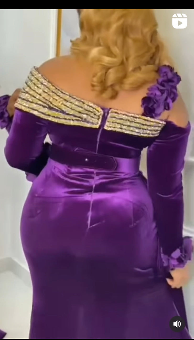 Royal purple dress